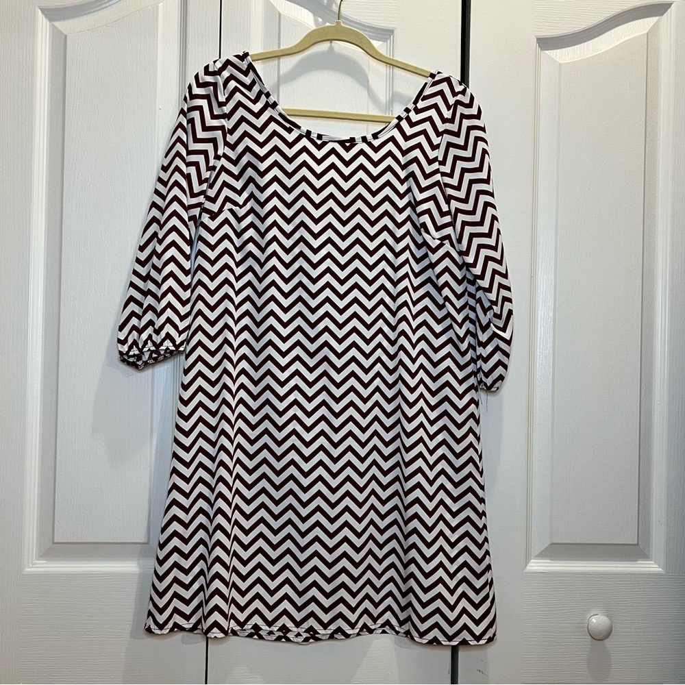 Red and White Game Day Dress